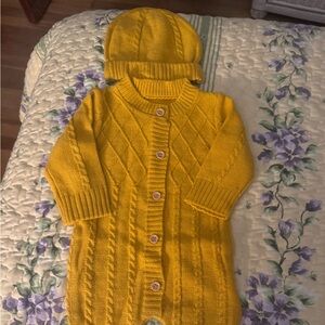Baby long sleeve sweater onesie
